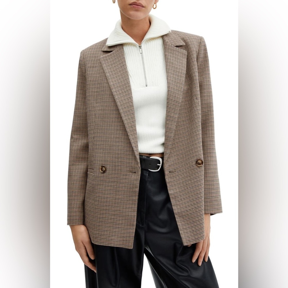 Mango Houndstooth Blazer - Picture 4 of 11